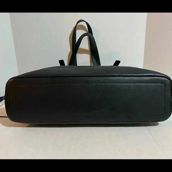 Coach vintage black leather satchel handbag - Picture 3 of 12